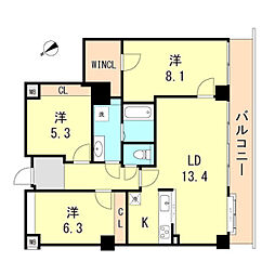 間取図画像 3LDK