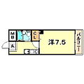 ゴールドハイツ祇園3階3.9万円