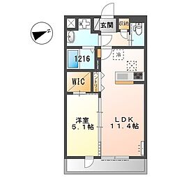 間取図画像 1LDK