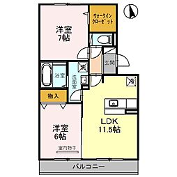 間取図画像 2LDK