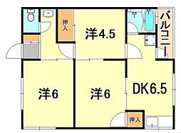 間取図画像 3DK