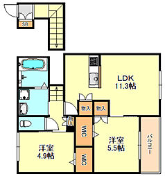 ルポン　ド　ペルル 2階/201