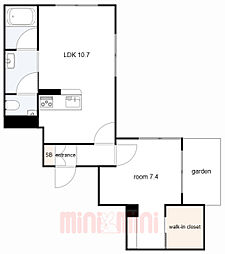 間取図画像 1LDK