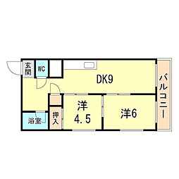 コーポカモン 3階/302