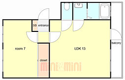 名谷農住団地I棟 3階