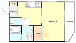 ハイツウエストII 1階