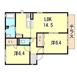 パールビューＡ 2階/202