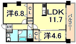 間取図画像 2LDK