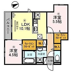 間取図画像 2LDK