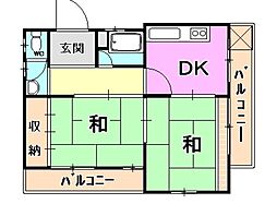 間取図画像 2DK