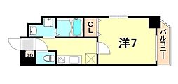 エスティロアール神戸駅前 1Kの間取図画像