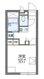 レオパレス大和 1Kの間取図画像