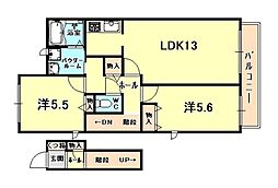ラフィーネ須磨II 2階