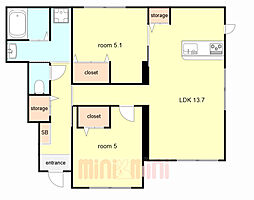 ラ・ポーズ　六甲　B棟 1階/101