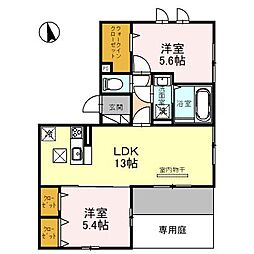 アベニール中道 1階