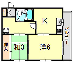 サンハイツ福富 2階