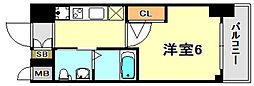 エステムプラザ神戸西4インフィニティ 1Kの間取図画像