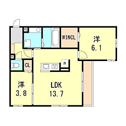 ブル・マリーノ衣掛 3階