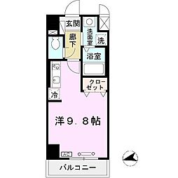 プリマベーラ神戸 ワンルームの間取図画像