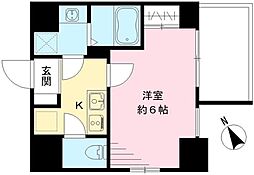 エスリード神戸ハーバークロス 1Kの間取図画像