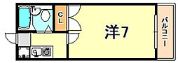 nTB-2 1Kの間取図画像