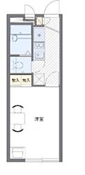 レオパレス本町公園 1Kの間取図画像