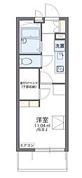 レオパレスシーサイド須磨 1Kの間取図画像