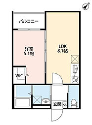 シーポート 1LDKの間取図画像
