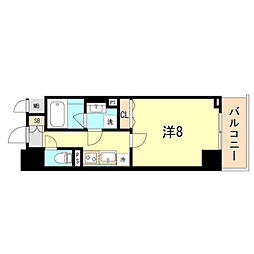 BONNY元町 1Kの間取図画像