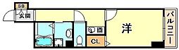 CITYSPIRE神戸元町 1Kの間取図画像