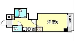 モンサンミッシェルハサカ 1Kの間取図画像