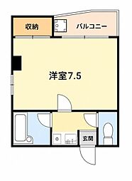 大谷ビル 1Kの間取図画像