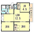 高倉台1-2団地3号棟4階6.0万円