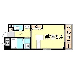 NTB-3 ワンルームの間取図画像