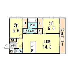 物件の間取り