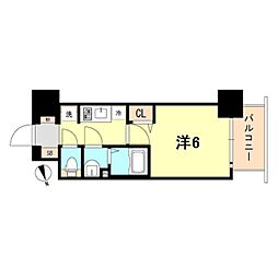 ファステート神戸ハーバーランド 1Kの間取図画像