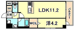リアライズ神戸長田 1LDKの間取図画像