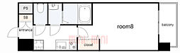 LIVIAZKOBESOLEIL 1Kの間取図画像