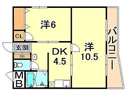 パークハイツ青谷 4階/405