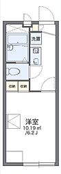 レオパレスHANAMIZUKI 1Kの間取図画像
