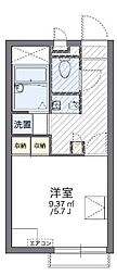 レオパレスエスポア六番町 1Kの間取図画像