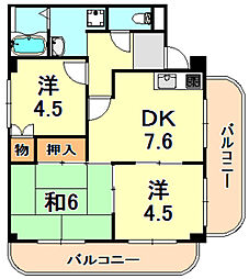 ドムールコスモス友が丘 3階