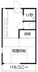 メゾン111 1Kの間取図画像