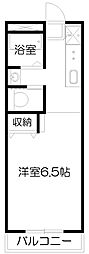 高坂アーバンハイツ ワンルームの間取図画像