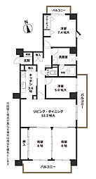 コープ野村江南 4LDKの間取図画像