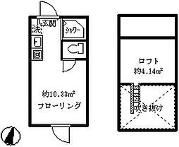 ソフィアハピネス ワンルームの間取図画像