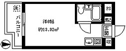 TOP新宿NO3 ワンルームの間取図画像