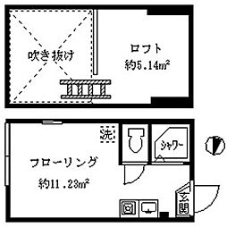 フェリスフリージア ワンルームの間取図画像