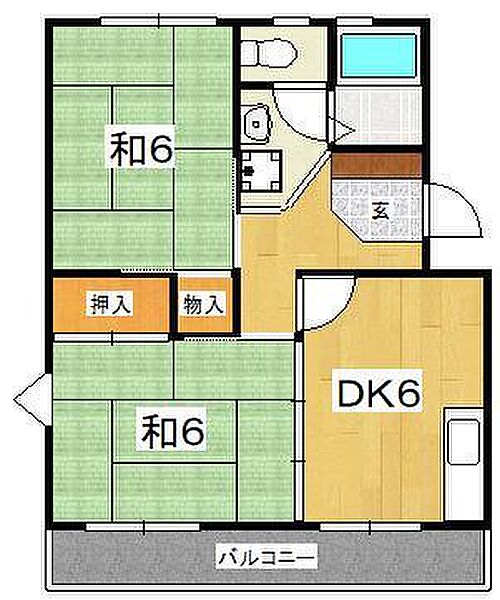 メゾンＯＺＡＷＡ（蓮正寺） 305｜神奈川県小田原市蓮正寺(賃貸マンション2DK・3階・42.97㎡)の写真 その2