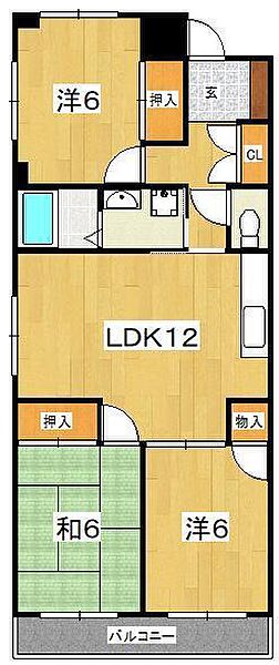 グリーンヒルズ 204｜神奈川県小田原市久野(賃貸マンション3LDK・2階・66.87㎡)の写真 その2